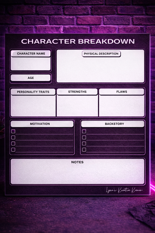 Character Breakdown